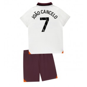 Manchester City Joao Cancelo #7 kläder Barn 2023-24 Bortatröja Kortärmad (+ korta byxor)